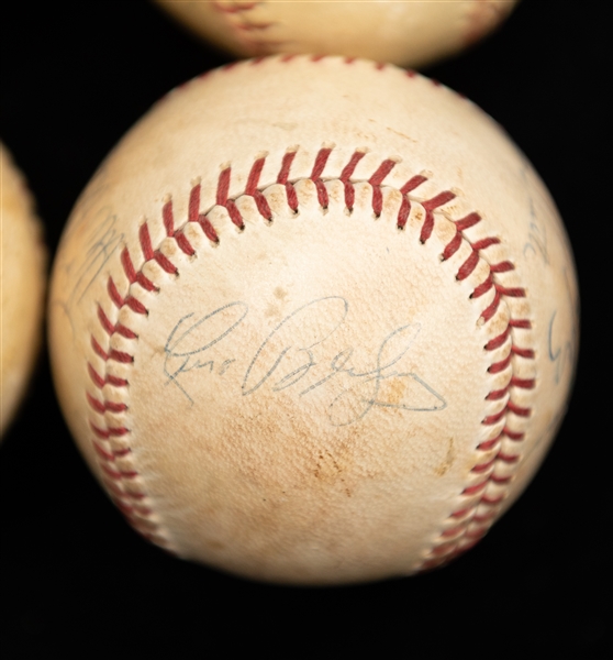 Lot of (3) Autographed Baseballs Circa 1960s w. Marcelino Lopez, Tony Perez and Others(JSA Auction Letter)