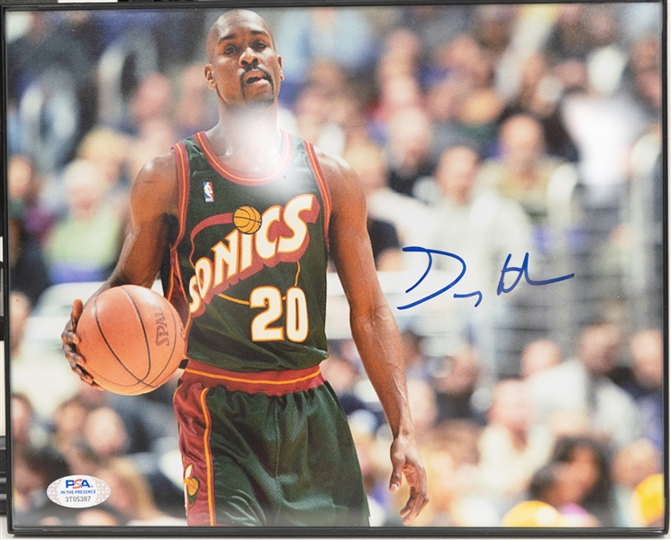Lot of (2) 8x10 Autographed Basketball Photos w. Donovan Mitchell (JSA) 