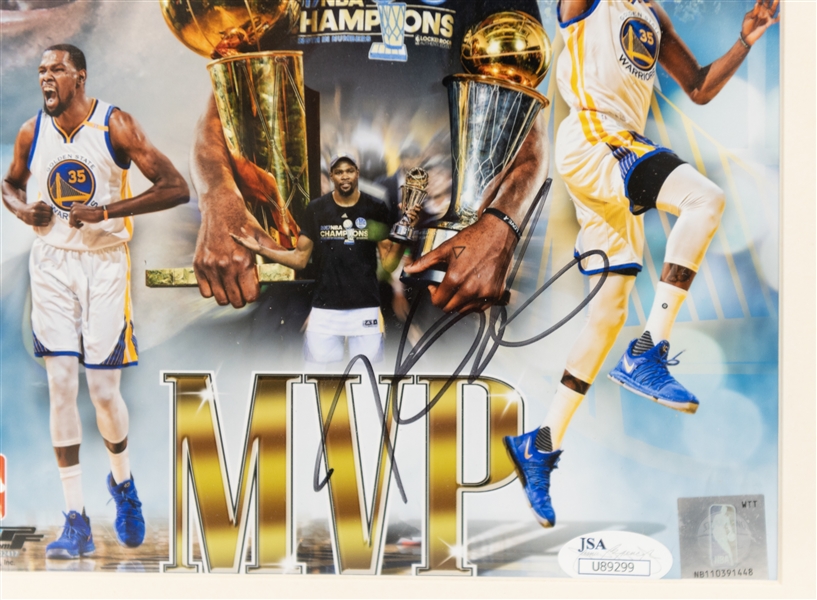 Lot of (2) 8x10 Autographed Basketball Photos w. Kevin Durant (JSA)