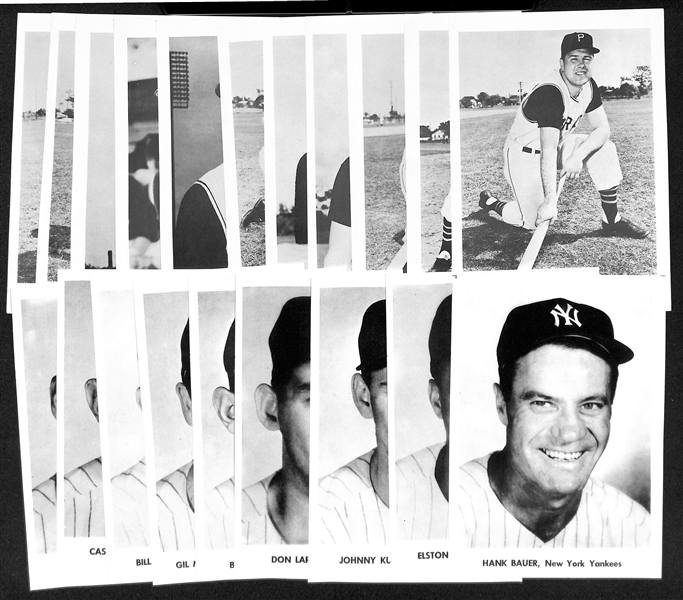 Lot of (2) 1958-1961 Jay Publishing Photos - Mantle PSA 3 & Berra PSA 6