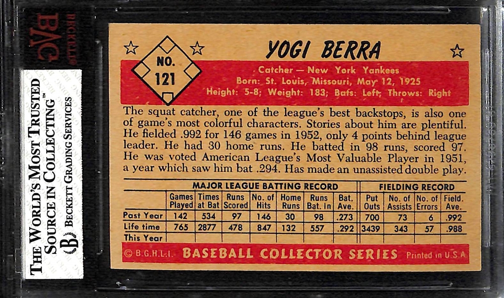 1953 Bowman Color Yogi Berra #121 Graded BVG 7 NM
