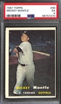 1957 Topps Mickey Mantle #95 Graded PSA 5