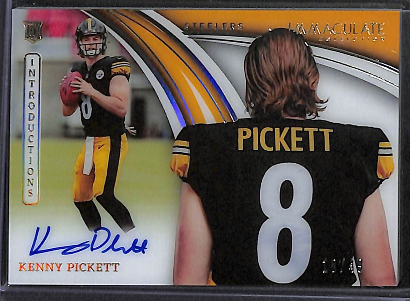 2022 Immaculate Introductions Kenny Pickett Autograph Rookie #d 18/49
