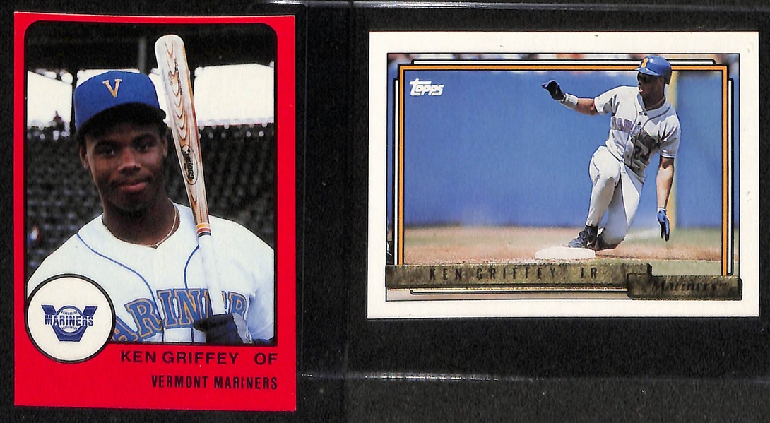 Lot of (3) Ken Griffey Jr Cards w. 1989 Upper Deck