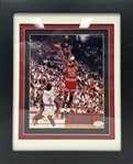 Michael Jordan Signed 8x10 Photo (Framed and Triple Matted) w. JSA Full Letter of Authenticity