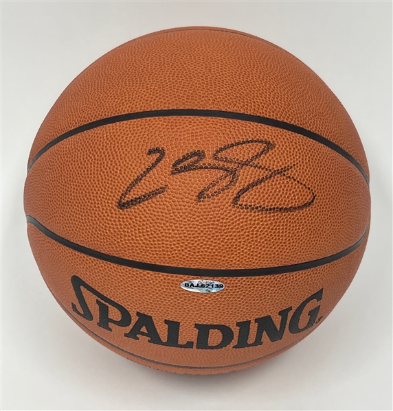 Lebron James Signed Basketball - UDA (Upper Deck Authenticated)