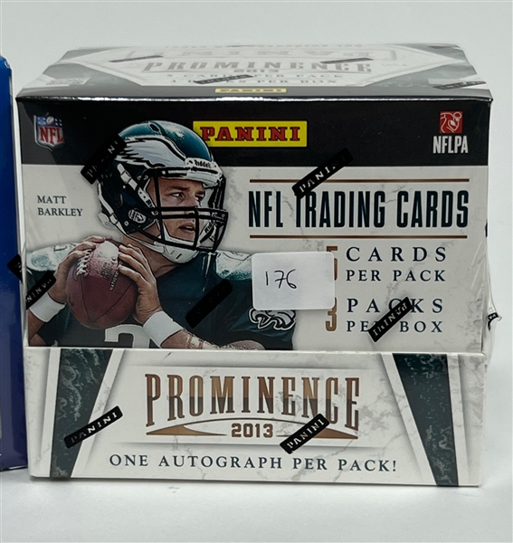 2021 Panini Contenders Draft Picks Football Hobby Box & 2013 Panini Prominence Football Hobby Box 