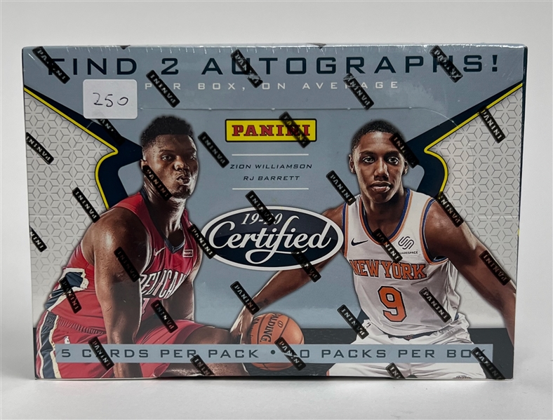 2019-20 Panini Certified Basketball Hobby Box