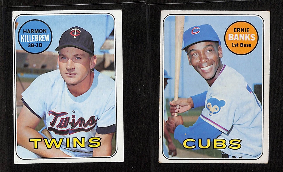 Lot of Approx (380) 1960-1969 Topps Baseball Cards w. 1969 Tom Seaver & 1969 Rollie Fingers RC