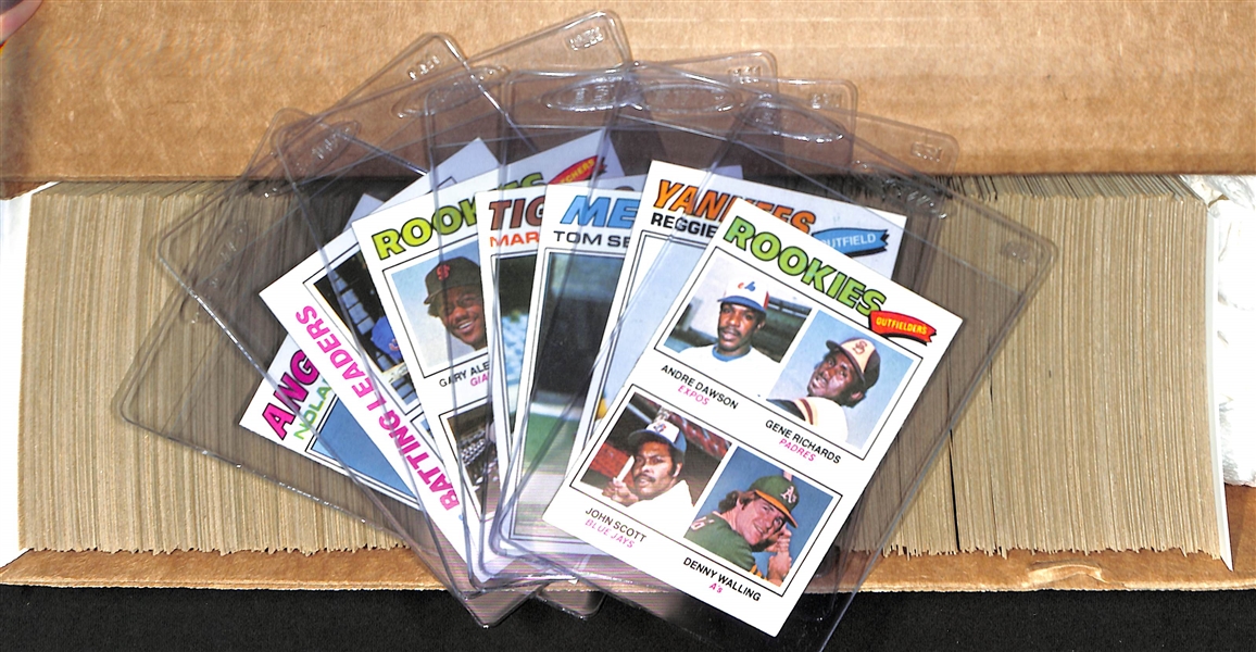 1977 Topps Complete Baseball Card Set (Cards 1-660) w. Andre Dawson & Dale Murphy Rookies (Mostly VG+-NM)