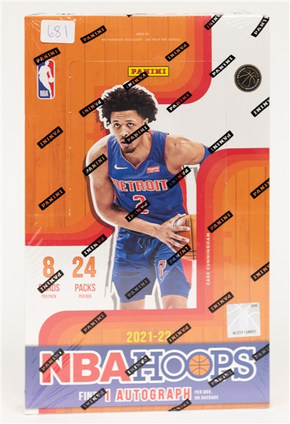 2021-22 NBA Hoops Basketball Hobby Box - Sealed