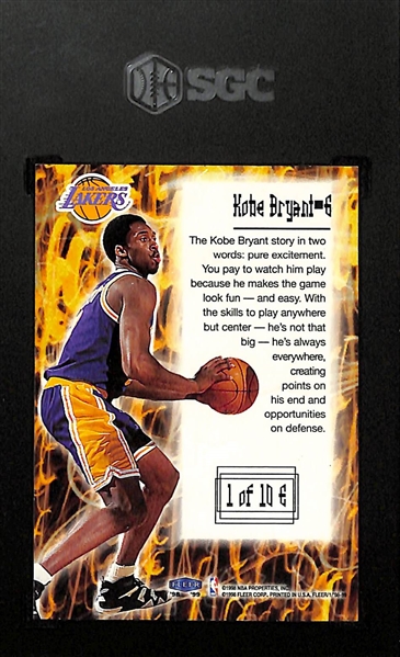 1998-99 Fleer Tradition Kobe Bryant Electrifying #1E Graded SGC 9