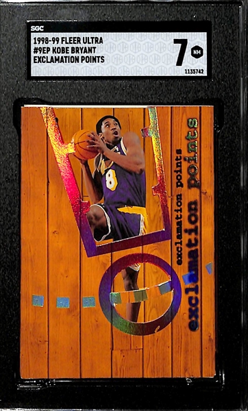 1998-99 Fleer Ultra Kobe Bryant Exclamation Points #9EP Graded SGC 7