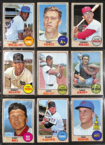 1968 Topps Baseball Complete Set of 598 Cards w. Mickey Mantle PSA 3, Nolan Ryan Rookie PSA 3, Johnny Bench PSA 2