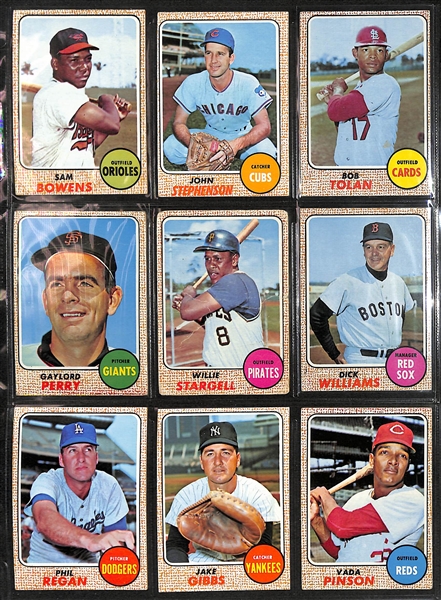 1968 Topps Baseball Complete Set of 598 Cards w. Mickey Mantle PSA 3, Nolan Ryan Rookie PSA 3, Johnny Bench PSA 2