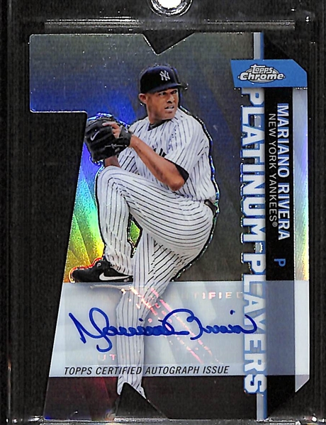 2021 Topps Chrome Platinum Players Mariano Rivera Autograph #4/5