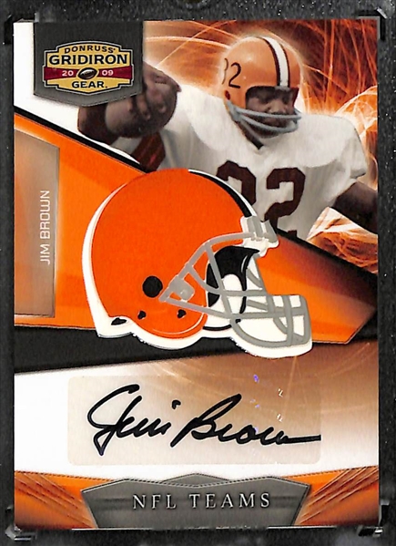 2009 Donruss Gridiron Gear Jim Brown Autograph (#/100)