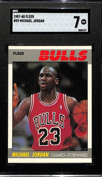 1987-88 Fleer Michael Jordan #59 (2nd Year) Graded SGC 7