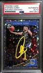 2018-19 Panini Donruss Optic Basketball Stephen Curry Signed Silver Fastbreak Card (PSA DNA Authenticated/Slabbed)