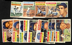 Lot of (18) Signed 1956 Topps Detroit Tigers Cards w. Trucks, Kuenn, (2) Boone, + (JSA Auction Letter) 