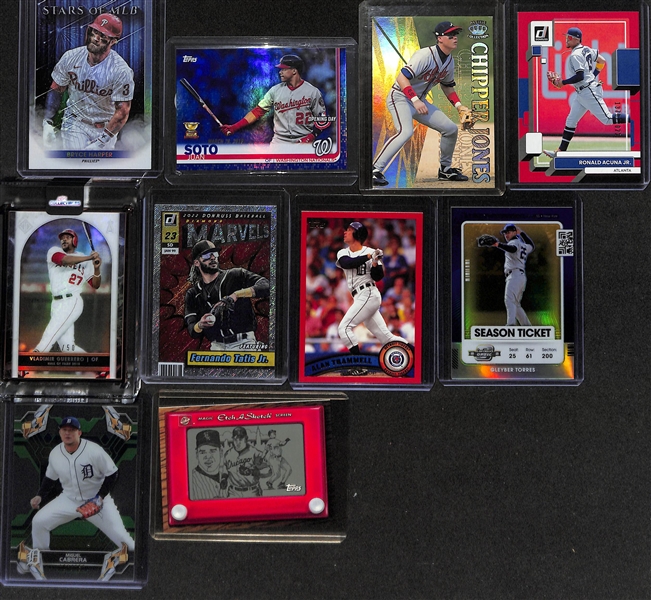 Lot of (60+) Baseball Inserts, Rookies and Numbered Cards Inc. Griffey Jr., Ripken Jr., Ohtani, Soto, Trout and Others 