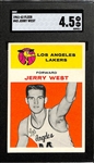 1961-62 Fleer Jerry West #43  Rookie Card Graded SGC 4.5