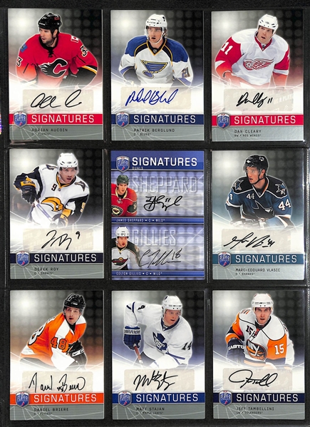 Lot of (130+) 2008-09 Be a Player Hockey Cards inc. Autographs, Jerseys, Rookies, Serial Numbers, and more. Jason Spezza, Marc-Andre Fleury, Jeff Carter, +