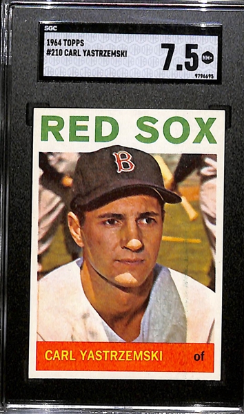 1964 Topps #210 Carl Yastrzemski Graded SGC 7.5