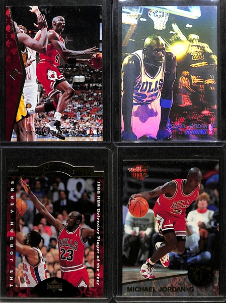 Lot of (25+) Michael Jordan Cards and Inserts w. 1988-89 Fleer, 1995-96 Topps Finest # 229 and More!