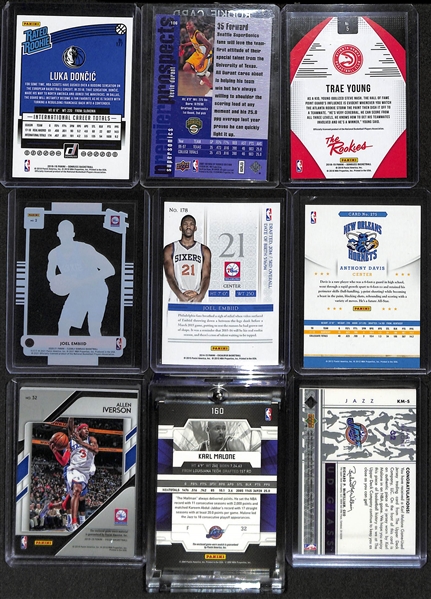 Lot of (60+) Mostly Basketball Rookies w. Luka Doncic Donruss Rated Rookie, Kevin Durant SP Rookie Edition, Trae Young, Joel Embiid and Many Others