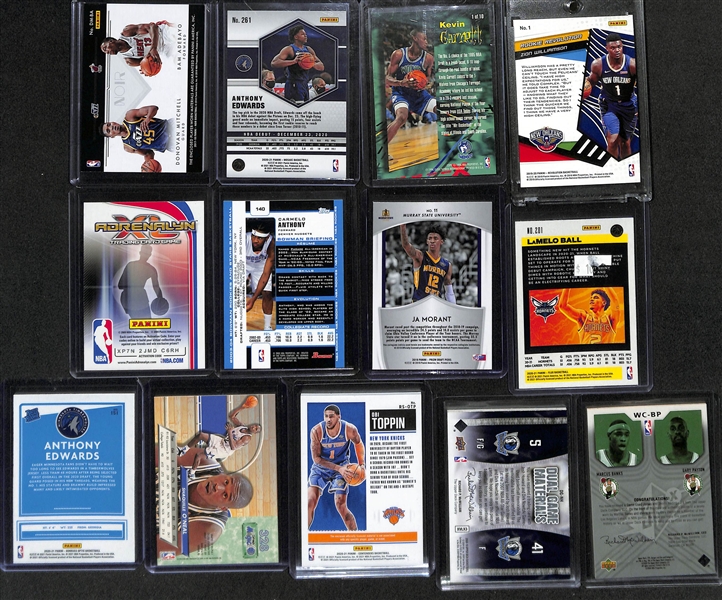 Lot of (60+) Mostly Basketball Rookies w. Luka Doncic Donruss Rated Rookie, Kevin Durant SP Rookie Edition, Trae Young, Joel Embiid and Many Others