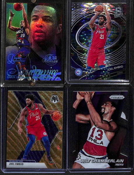 Lot of (30+) Modern and Vintage Basketball Cards w. Julius Erving, Wilt Chamberlain, Magic Johnson, Joel Embiid and More