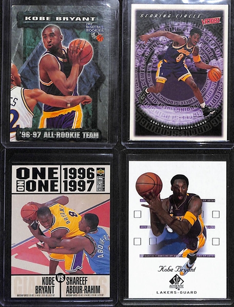 Lot of (20) Kobe Bryant Cards w. (13) Rookies Inc. Skybox Z Force # 142, Skybox Premium # 55, and Many More