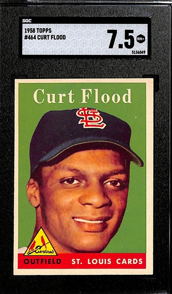 1958 Topps Curt Flood #464 SGC 7.5