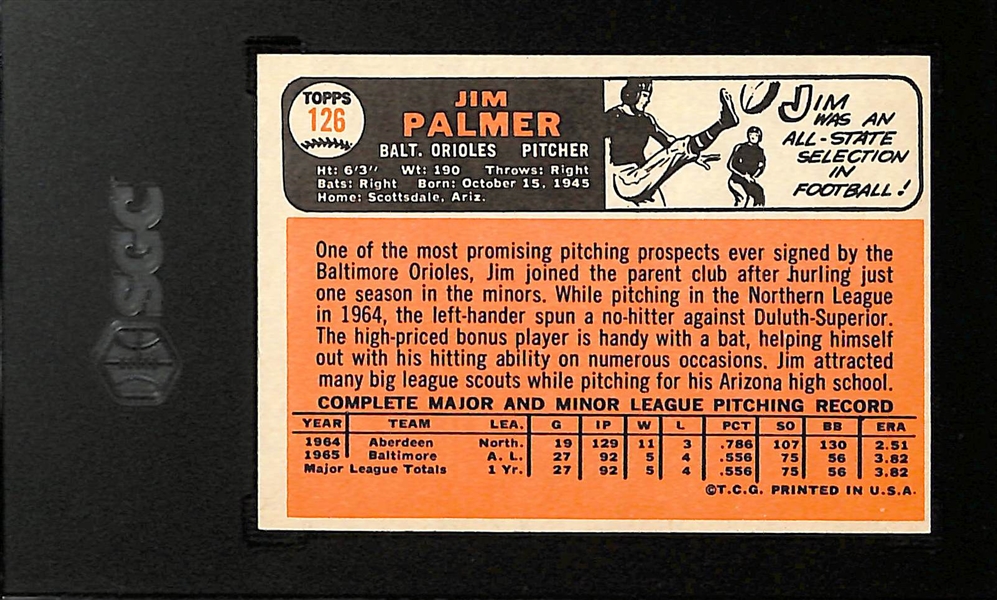 1966 Topps Jim Palmer #126 Rookie Card SGC 6.5