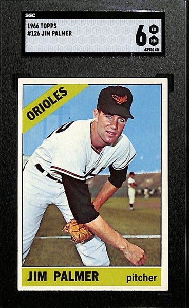 1966 Topps Jim Palmer Rookie Card #126 SGC 6