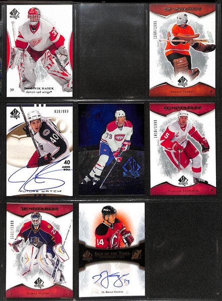 Lot of (155+) 2007-08 and 2008-09 SP Authentic w/ Autographs, Future Watch Rookies, Serial Numbered Cards, +