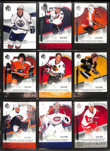 Lot of (155+) 2007-08 and 2008-09 SP Authentic w/ Autographs, Future Watch Rookies, Serial Numbered Cards, +