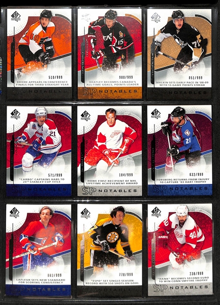 Lot of (155+) 2007-08 and 2008-09 SP Authentic w/ Autographs, Future Watch Rookies, Serial Numbered Cards, +