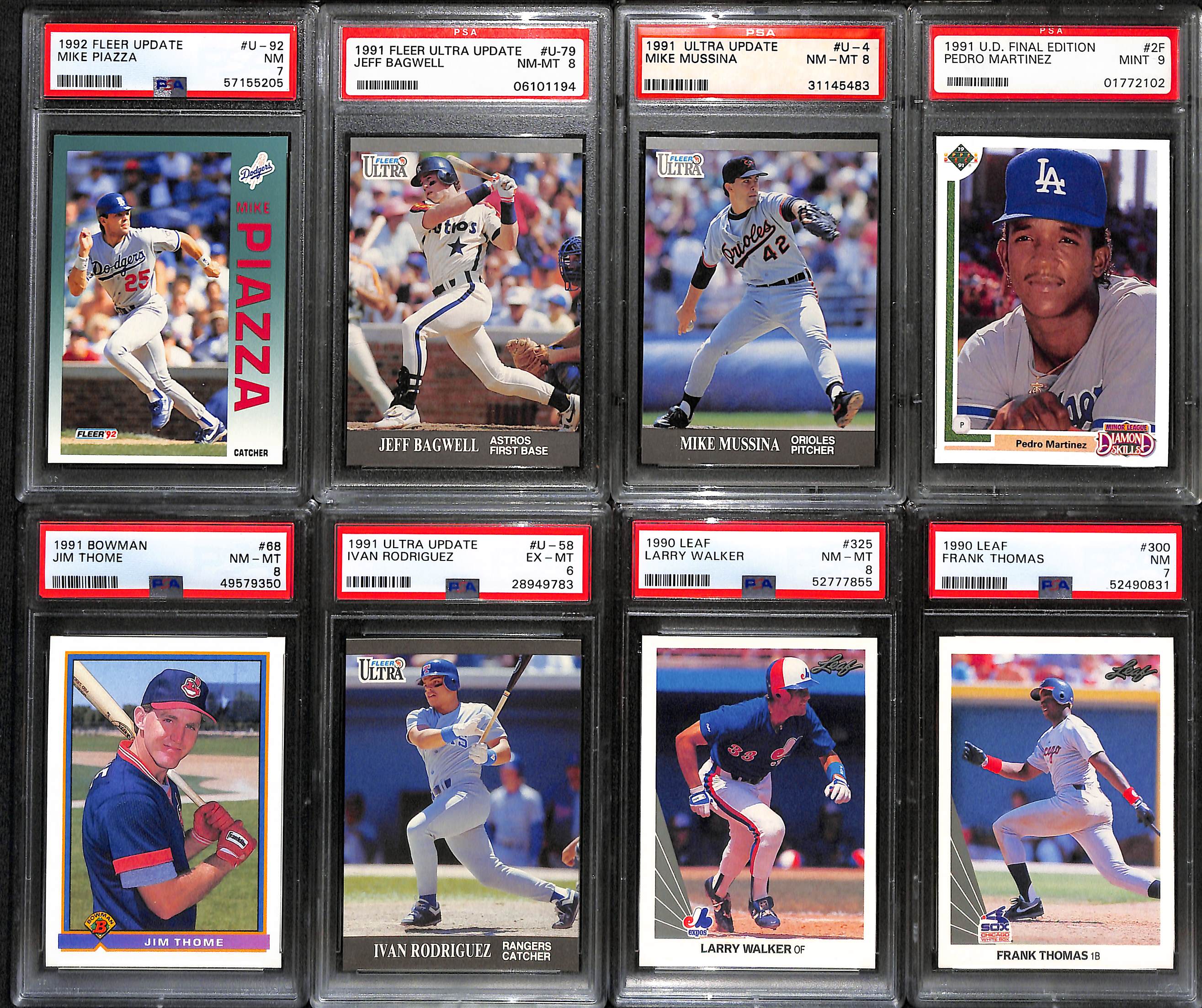 Lot Detail - (11) PSA Graded Early 1990s Baseball Superstar and Hall of ...