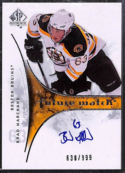 2009-10 SP Authentic Brad Marchand Future Watch Rookie Autograph (#/999)