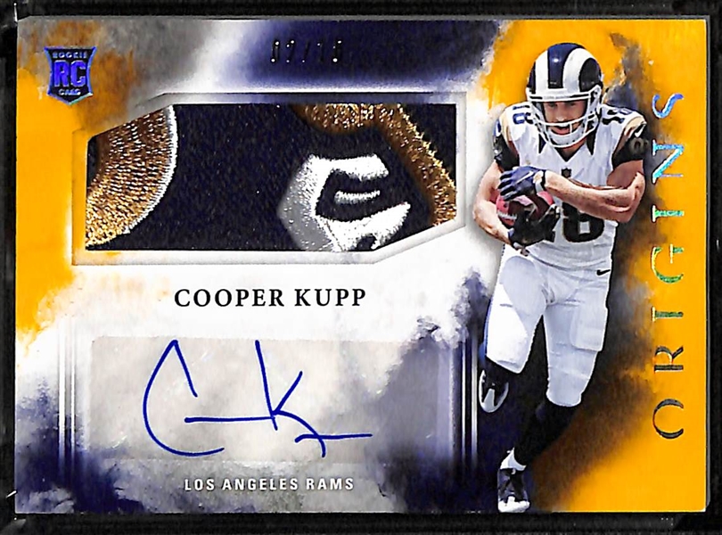 2017 Origins Cooper Kupp Rookie Logo Patch Autograph (#2/10)  w. Rams  Logo Patch