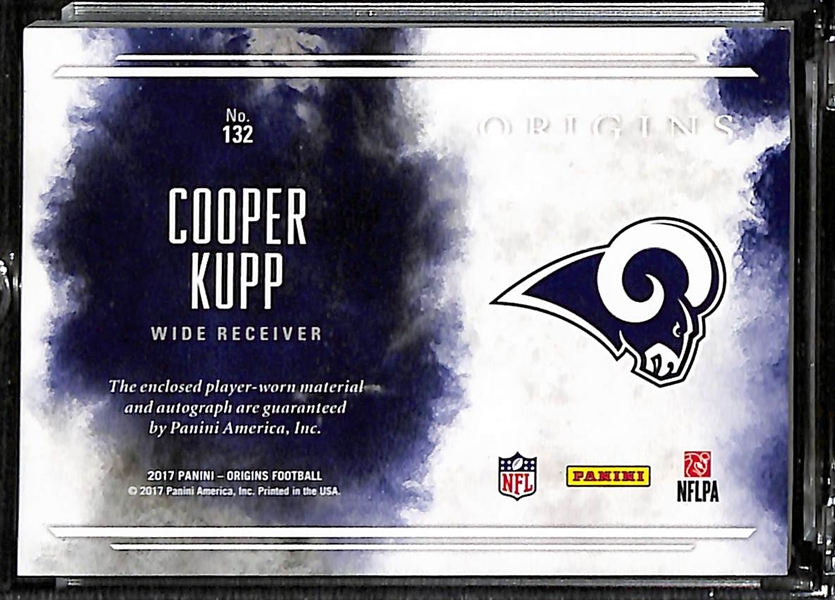 2017 Origins Cooper Kupp Rookie Logo Patch Autograph (#2/10)  w. Rams  Logo Patch