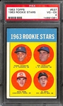 1963 Topps Pete Rose Rookie Stars Card #537 Graded PSA 4