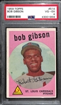 1959 Topps Bob Gibson Rookie Card #514 Graded PSA 4