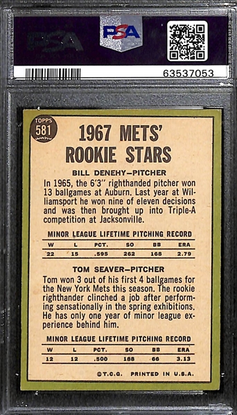 1967 Topps Tom Seaver Rookie Card #581 Graded PSA 4