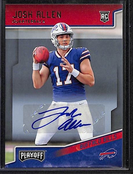 2018 Panini Playoff Josh Allen Autographed Rookie Card