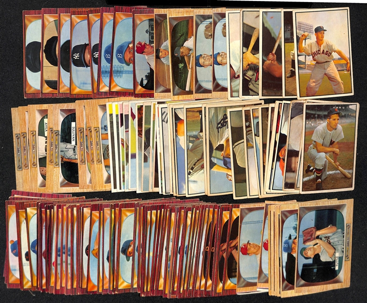 Lot of (100+) 1953-1955 Bowman Baseball Cards w. 1953 Nellie Fox