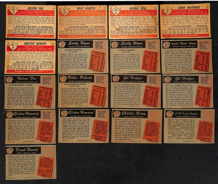 Lot of (100+) 1953-1955 Bowman Baseball Cards w. 1953 Nellie Fox