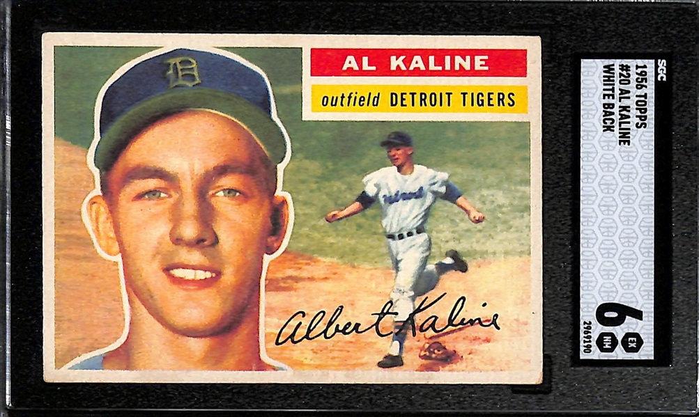 1956 Topps Al Kaline White Back SGC 6